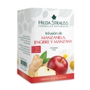 INFUSIÓN DE MANZANILLA, JENGIBRE Y MANZANA