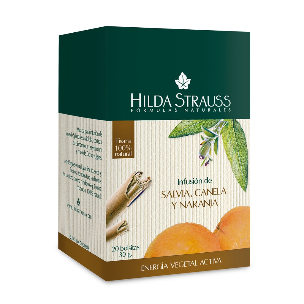 INFUSIÓN DE SALVIA, CANELA Y NARANJA