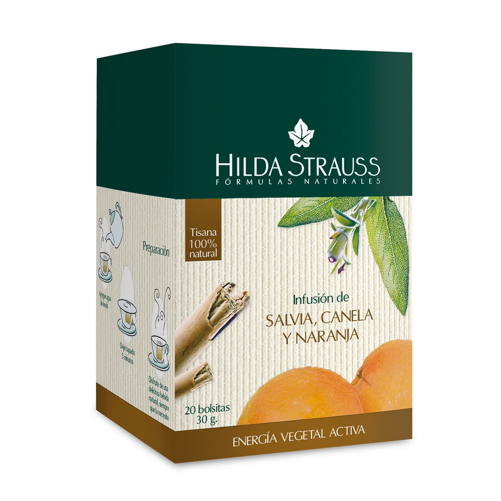 INFUSIÓN DE SALVIA, CANELA Y NARANJA