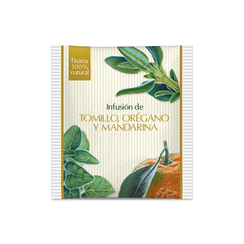 INFUSIÓN DE TOMILLO, ORÉGANO Y MANDARINA