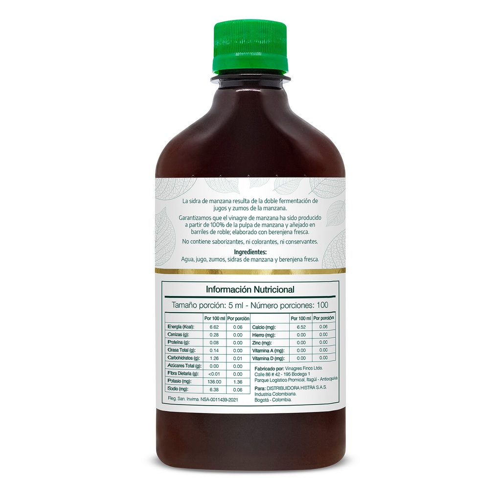 SIDRA DE MANZANA CON BERENJENA