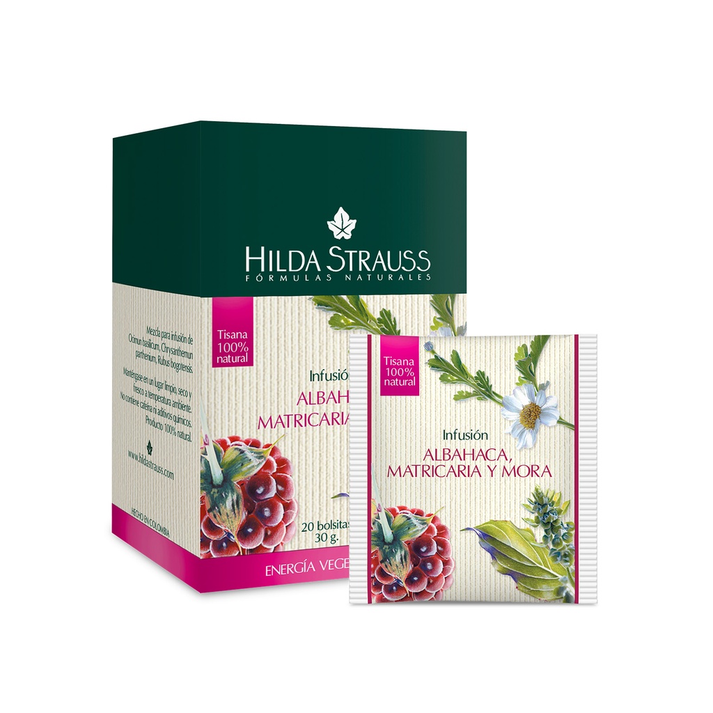 [3034] INFUSIÓN DE ALBAHACA, MATRICARIA Y MORA